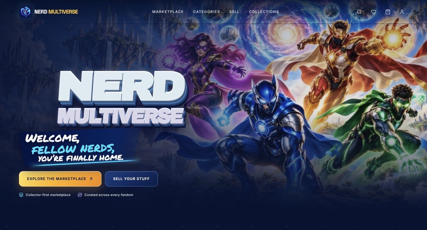 Nerd Multiverse built by Dean Da Dev