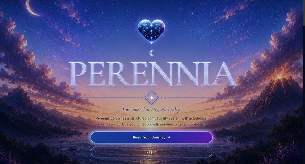 Perennia — Dating App built by Dean Da Dev